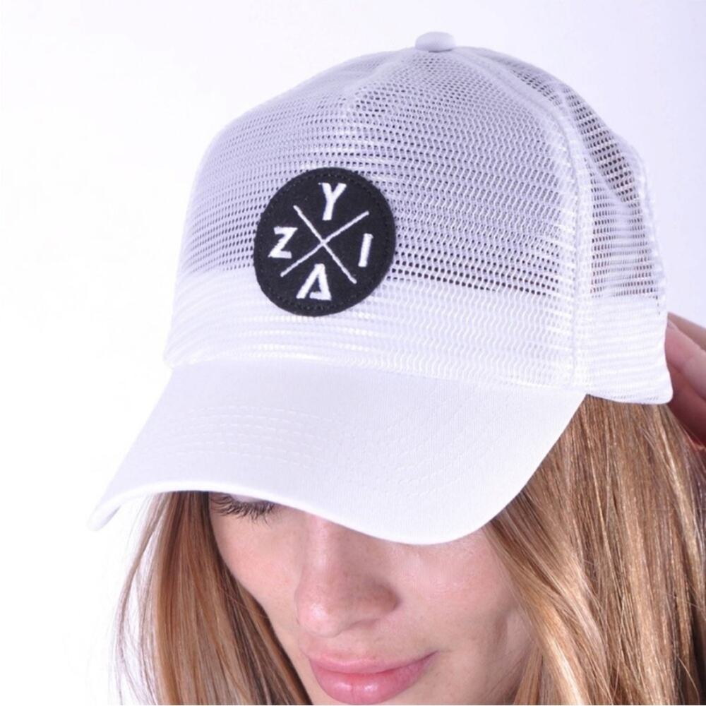 White Zyia-X Mesh Hat